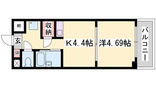 土井ハイツ北条口の物件間取画像